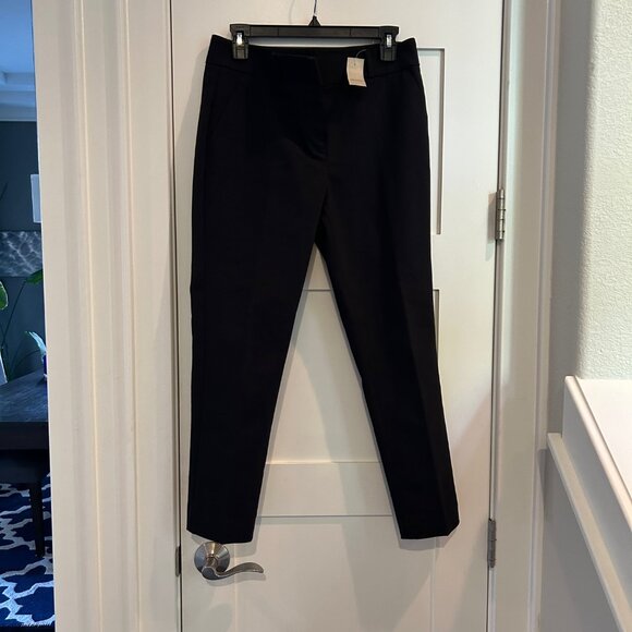 LOFT Marisa Skinny Ankle Pants stretch trousers in BLACK - Picture 2 of 7